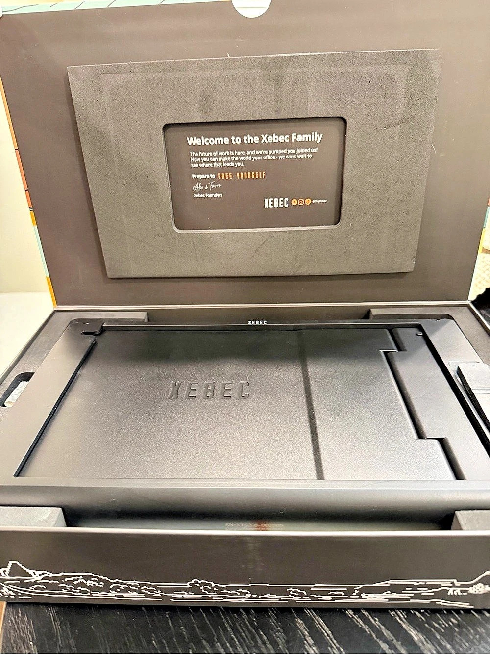 Xebec Tri-Screen 2 Portable Laptop Monitor Dock WFH Remote Work Station